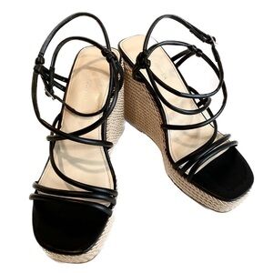 NWOT—Woman's Heels Marc Fisher Zesty Silky Rope Wedge 9.5 M